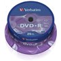 Verbatim DVD+R 16x 4,7 GB (banheira de 25 unidades)