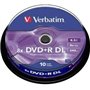 Verbatim DVD+R Dupla Camada 8x 8,5GB (Lata 10 Unidades)