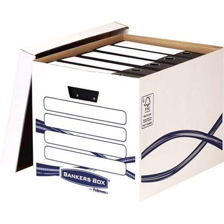 Fellowes Bankers Box Basic Maxi File Container - Montagem Manual - Cartão Reciclado Certificação FSC