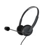 Energy Sistem Office Headphones 2 - Compatível com PC/Mac/Smartphone - Plugue de 3,5 mm - Microfone com braço retrátil - Cor pre