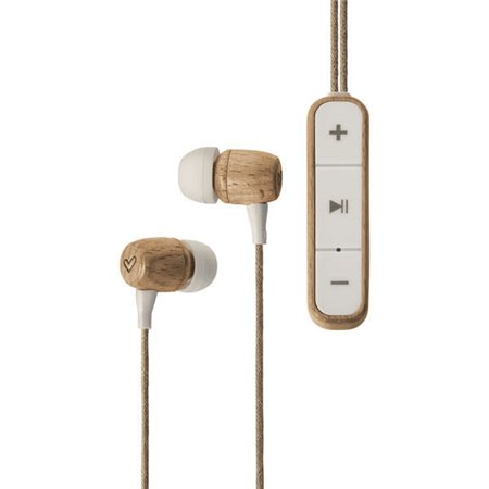 Energy Sistem Eco Bluetooth BeechWood Headphones - Madeira Sustentável - Microfone - USB Tipo C - Cor Marrom