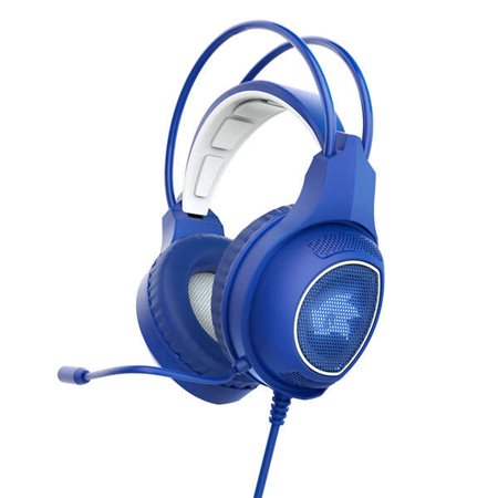 Energy Sistem ESG 2 Laser Gaming Headphones - Luz LED - Microfone Boom - Faixa de cabeça autoajustável - Cor azul