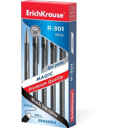 Caneta Gel Apagável Erichkrause R-301 Magic Gel 05 - Corpo Redondo Tingido e Semitransparente - Tinta Gel de Secagem Rápida - Co