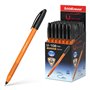 Caneta Stick Laranja Erichkrause U-108 - Tecnologia Ultra Glide - Tinta Preta