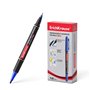 Marcador Permanente Dupla Face Erichkrause Double P-80 - Universal e Fineliner 2 em 1 - Tinta à Base de Álcool Resistente à Água