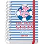 Agenda escolar Dohe Pink Panther Sailing Spiral Wired A6 - Diâmetro da página - Papel 80g/m2 - Capa de papelão laminado - Fecho 