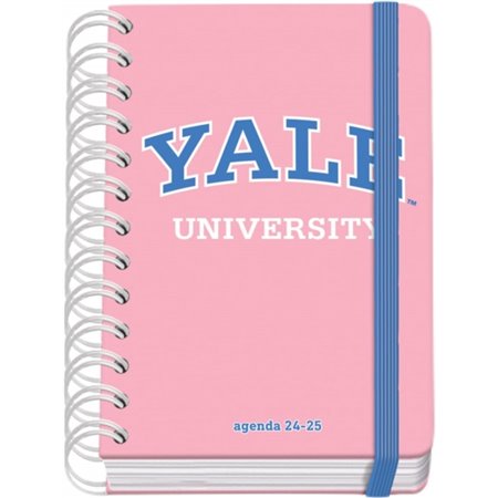 Agenda escolar em espiral com fio Dohe YALE Pink Lady A6 - Diâmetro da página - Papel 80g/m2 - Capa de papelão laminado - Fecho 