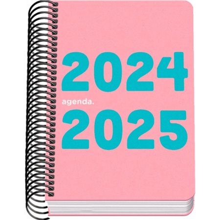 Agenda Escolar Dohe Memory Spiral A6 - Página Dia - Papel 70g/m2 - Capa Polipropileno - Cor Rosa