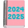 Agenda Escolar Dohe Memory Spiral A6 - Página Dia - Papel 70g/m2 - Capa Polipropileno - Cor Rosa