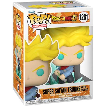 Funko Pop Animation Dragon Ball Super Saiyan Troncos com Espada - Figura de Vinil - Altura 9,5cm aprox.