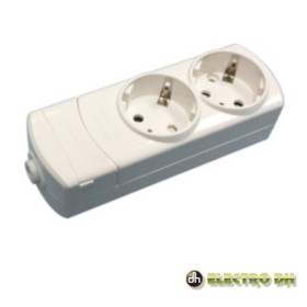 Tomada Elétrica C/ 2 Saídas Schuko Edh