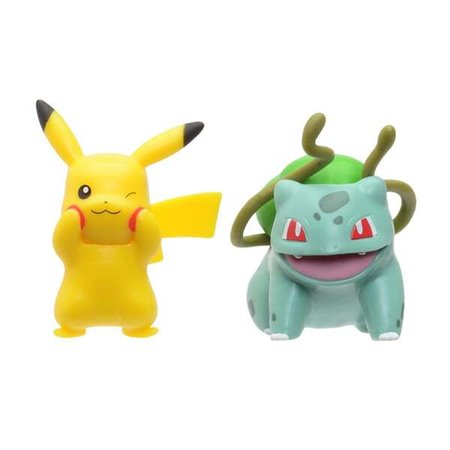 Jazwares Pacote Aleatório de 2 Figuras de Batalha Pokémon de 5cm ou 1 Figura de 8cm - Figura de Coleção