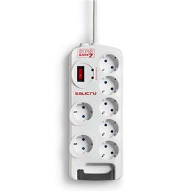 Salicru SPS SAFE Power Strip 7 Protetores Elétricos Ativos de Última Geração - 7 Tomadas Schuko - Cor Branca Salicru SPS SAFE Power Strip 7 Protetores Elétricos Ativos de Última Geração - 7 Tomadas Schuko - Cor Branca