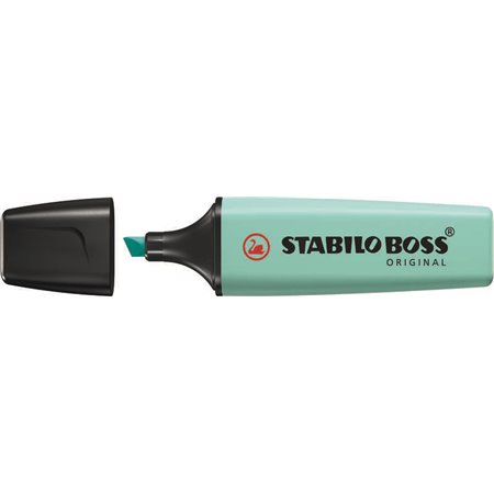 Caneta Marcadora Fluorescente Stabilo Boss 70 Pastel - Linha entre 2 e 5mm - Recarregável - Tinta à base de água - Cor turquesa 