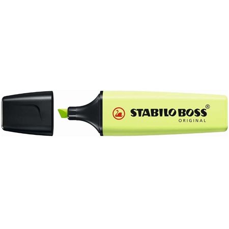 Marcador Fluorescente Stabilo Boss 70 Pastel - Linha entre 2 e 5mm - Recarregável - Tinta à base de água - Lime Spark Color