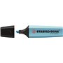 Caneta Marcadora Fluorescente Stabilo Boss 70 - Linha entre 2 e 5mm - Recarregável - Tinta à base de água - Cor Azul Fluorescent