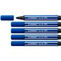 Marcador Stabilo Pen 68 MAX - Ponta de fibra chanfrada - Traço entre 1-5mm aprox. - Tinta à base de água - Cor Azul Marinho