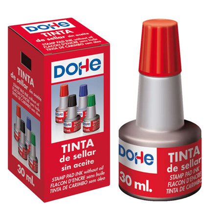 Tinta Dohe para Tampões e Carimbos 30ml - Vermelha