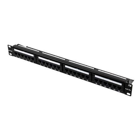 Painel de patch de dados Aiten 24 pontos UTP CAT6 IDC