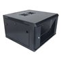 Aiten Data AI6406 6U Gabinete de Parede Profundidade 450 - Porta de Vidro - Trava de Segurança - Inclui Bandeja Fixa e Ventilado