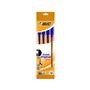 Bic Cristal Original Fine Pacote de 4 Canetas Esferográficas - Ponta Redonda 0,8mm - Linha 0,3mm - Tinta à Base de Óleo - Cor Az