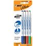 Bic Velleda 1721 Pacote de 4 marcadores de quadro branco - Ponta fina - Linha 1,6 mm - Apagamento ideal - Cores sortidas