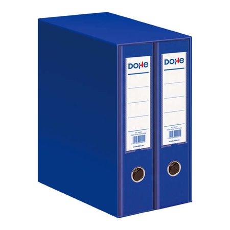 Módulo Dohe Archicolor de 2 Arquivos de Arco de Alavanca com Rado - Lombada Larga - Formato Fólio - Papelão Forrado - Cor Azul