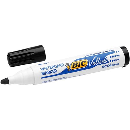 Marcadores de quadro branco Bic Velleda 1701 ECOlutions - Ponta redonda - Linha 1,5 mm - Tinta à base de álcool - Ecológico - Ap