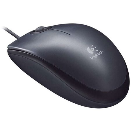 Logitech M90 USB Mouse 1000dpi - 3 Botões - Uso Ambidestro - Cor Cinza