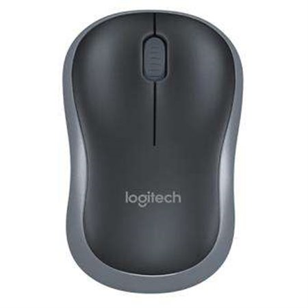 Logitech M185 Wireless Mouse 1000dpi - 3 Botões - Uso Ambidestro - Cor Preto/Cinza