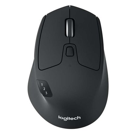 Logitech M720 Triathlon Wireless Bluetooth Mouse 1000dpi - 7 botões - Uso destro - Cor preta