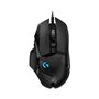 Logitech G502 Hero USB Mouse 16000dpi - 10 botões programáveis - Iluminação LED - Uso destro - Cabo de 2,10m - Cor preta