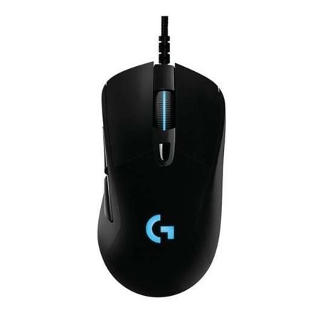 Logitech G403 Hero USB Mouse 16000dpi - 5 botões - Iluminação LED - Uso destro - Cabo de 2,10m - Cor preta