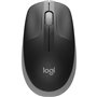 Logitech M190 Mouse USB sem fio de tamanho completo 1000dpi - 3 botões - Tamanho grande - Uso ambidestro - Cor preto/cinza claro