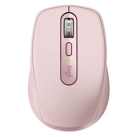 Logitech MX Anywhere 3 USB Wireless Mouse 4000dpi - 5 botões - Uso para destros - Cor rosa claro