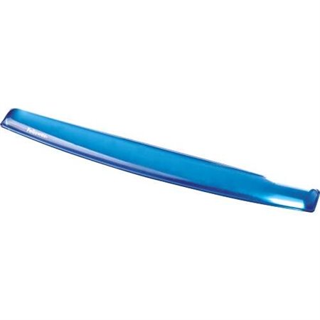 Descanso de pulso para teclado Fellowes Crystal Gel - Resistente a manchas - Base antiderrapante - Azul