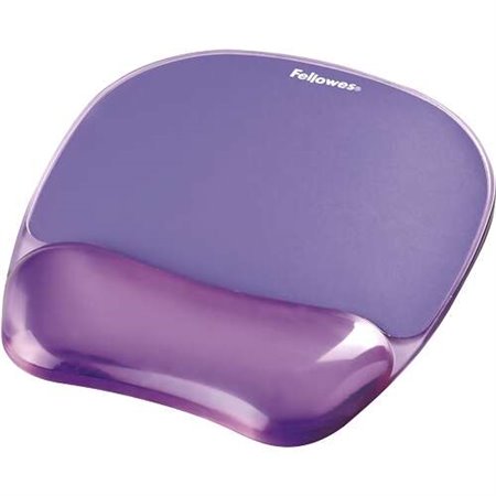 Fellowes Crystal Mat com Descanso de Pulso em Gel - Resistente a Manchas - 20x23cm - Violeta