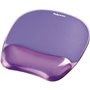 Fellowes Crystal Mat com Descanso de Pulso em Gel - Resistente a Manchas - 20x23cm - Violeta