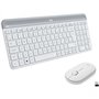 Logitech MK470 Slim Pack Teclado USB sem fio 12 teclas FN + mouse 1000dpi 3 botões - Ultrafino - Silencioso - Uso ambidestro - C