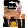 Pilhas Alcalinas Duracell C Plus LR14 1,5V - 2 Unidades