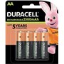 Baterias recarregáveis Duracell NiHM AA LR6 1,2V 2500mAh - pré-carregadas - (4 unidades)