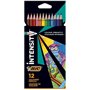 Caixa Bic Intensity Color Up com 12 lápis triangulares em cores sortidas - Feito de resina - Chumbo ultrarresistente de 3,20 mm