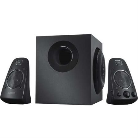 Logitech Z623 2.1 400W Sistema de alto-falantes com subwoofer - Certificação THX - 2x Jack de 3,5 mm + 2x entradas RCA - Cor pre