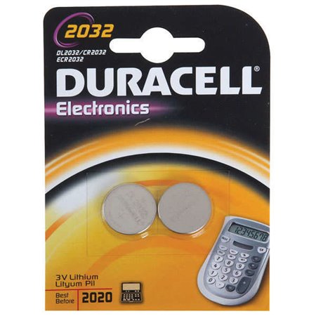 Bateria de botão de lítio Duracell DL2032B2 CR2032 3V (2 unidades)