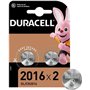 Duracell Pacote de 2 baterias tipo botão de lítio DL2016 3V - Tecnologia Baby Secure