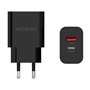 Carregador Aisens 20W - 1xUSB-C PD3.0 - 1xUSB-A QC3.0 - Cor Preto