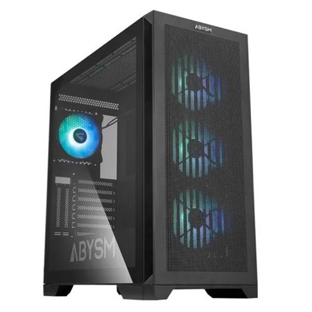 Abysm Gaming Danube Mura BX300 ARGB Tower Case ATX, EATX, ITX, micro ATX - Vidro temperado lateral - 3,5" e 2,5" - USB-C 3.2, US