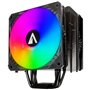 Ventilador de CPU Abysm Gaming Snow IV ARGB de 120 mm com dissipador de calor de 4 heatpipes - Iluminação ARGB - Velocidade máx.