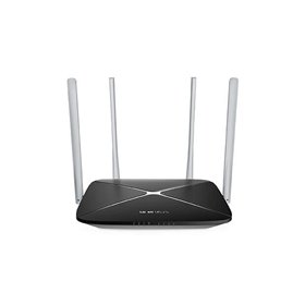 Roteador sem fio Mercusys AC1200 Dual Band - 5 portas - 10/100Mbps - 4 antenas 5dBi