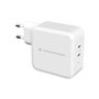 Carregador PD universal de carga rápida Conceptronic Althea 2xUSB-C GaN 100W